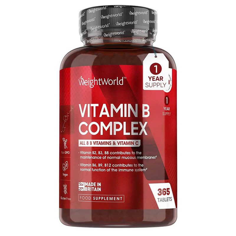 Витамин В-комплекс + витамин С х 365 таблетки WeightWorld