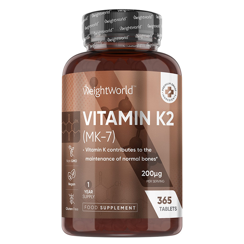Витамин К2 (MK-7) 200 µg x 365 таблетки WeightWorld