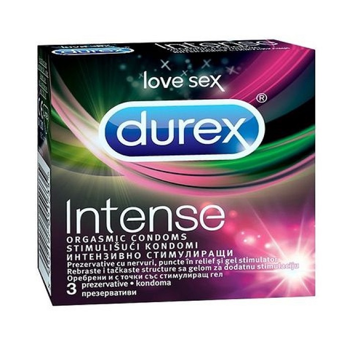 Durex Intense Стимулиращи Презервативи х 3 Броя