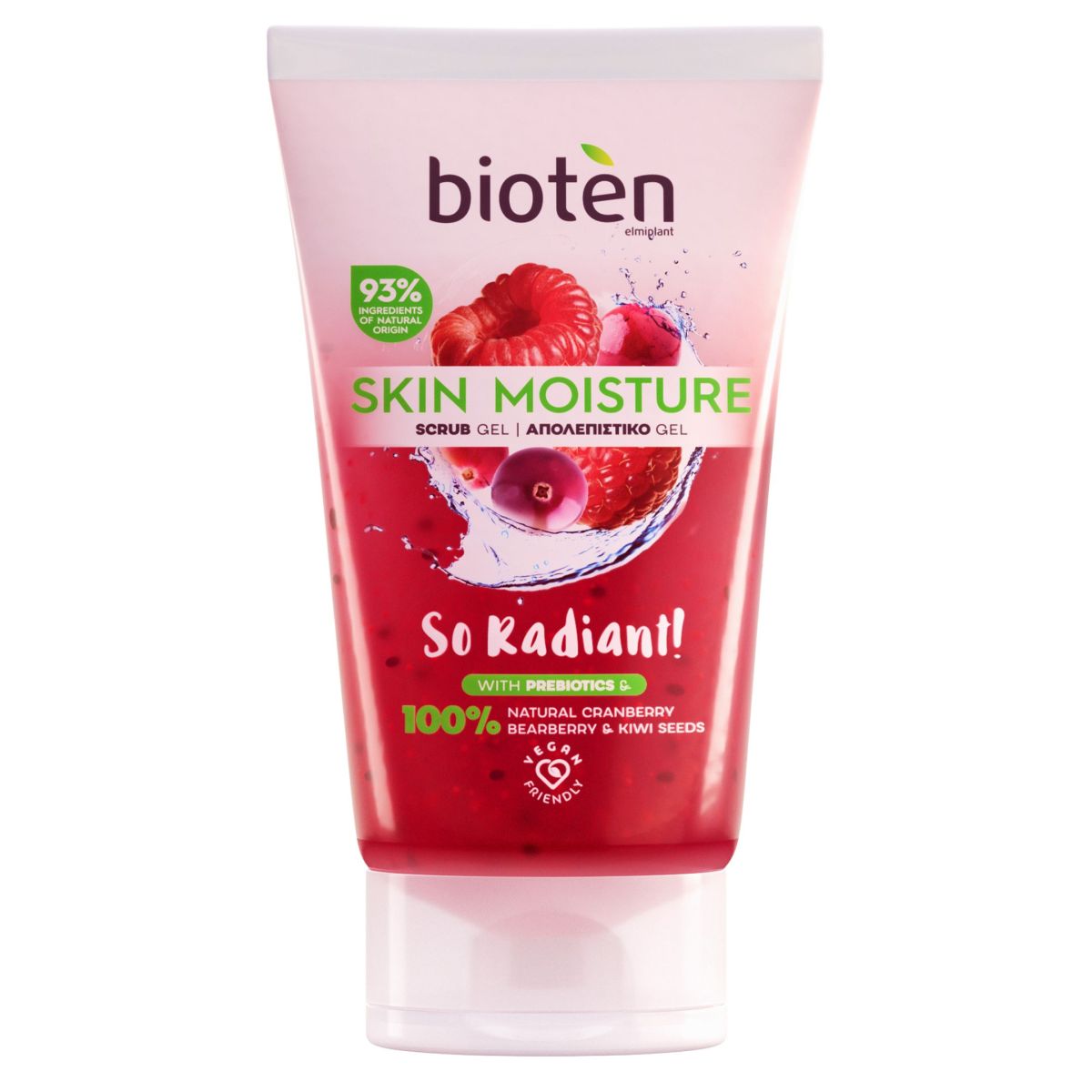 Bioten Skin Moisture Ексфолиращ скраб за лице с червени плодове x150 мл