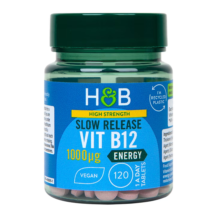 Витамин Б12 (Vitamin B12) 1000ug 120 таблетки със забавено освобождаване