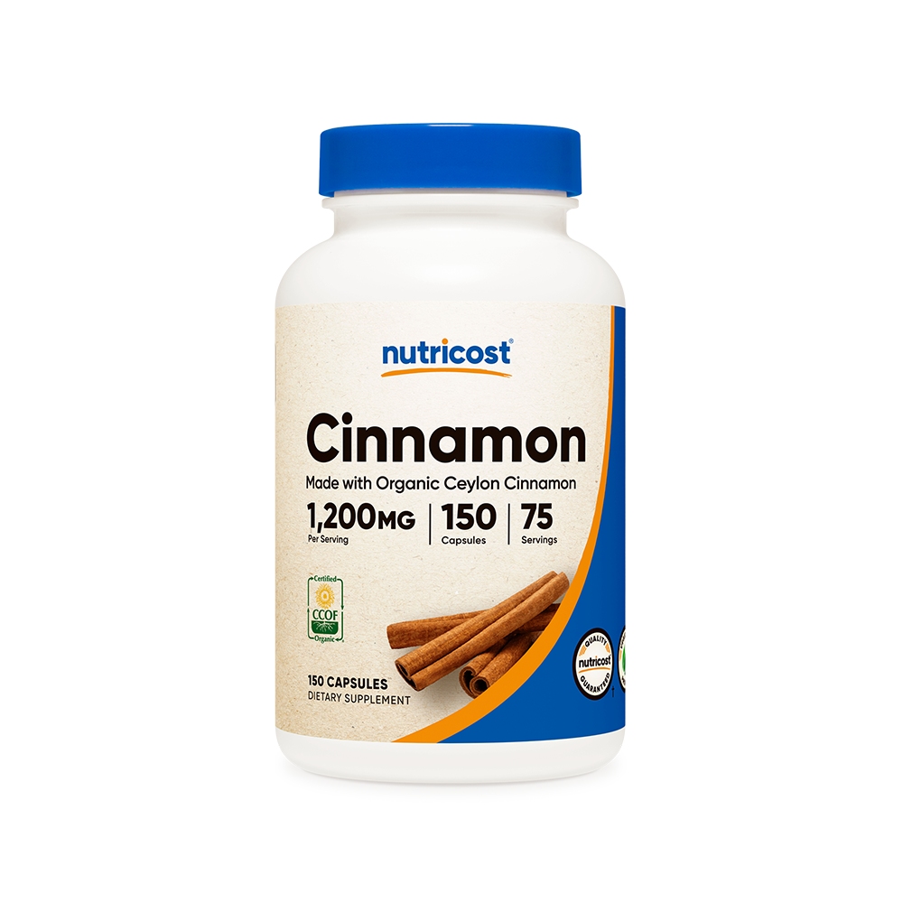 Цейлонска канела 600 mg x 150 капсули Nutricost