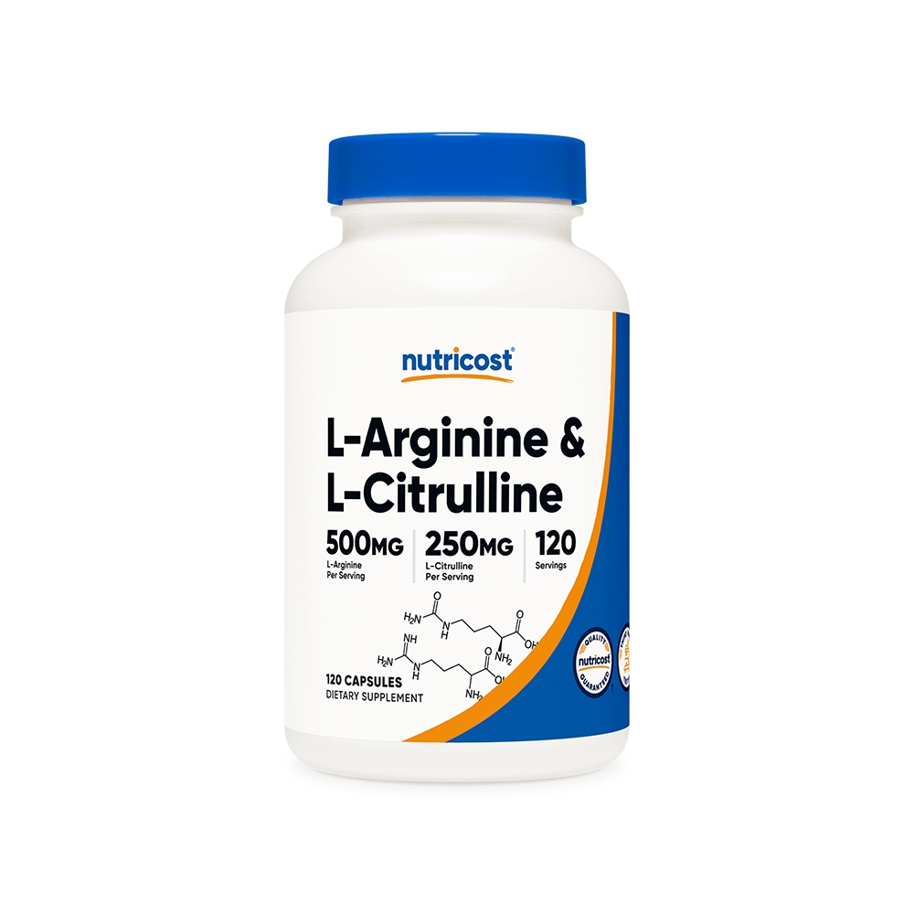 L-Аргинин + L-Цитрулин х 120 капсули Nutricost