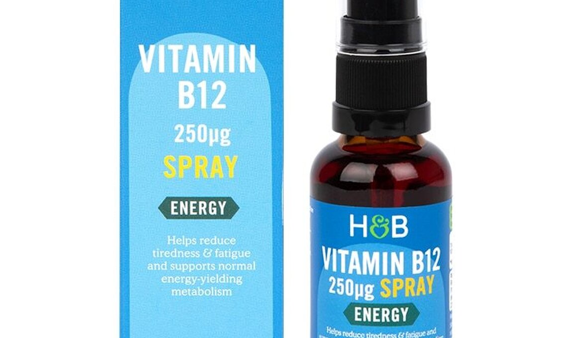 Витамин B12 (Метилкобаламин) орален спрей / Vitamin B12 Energy Spray 250ug 30ml