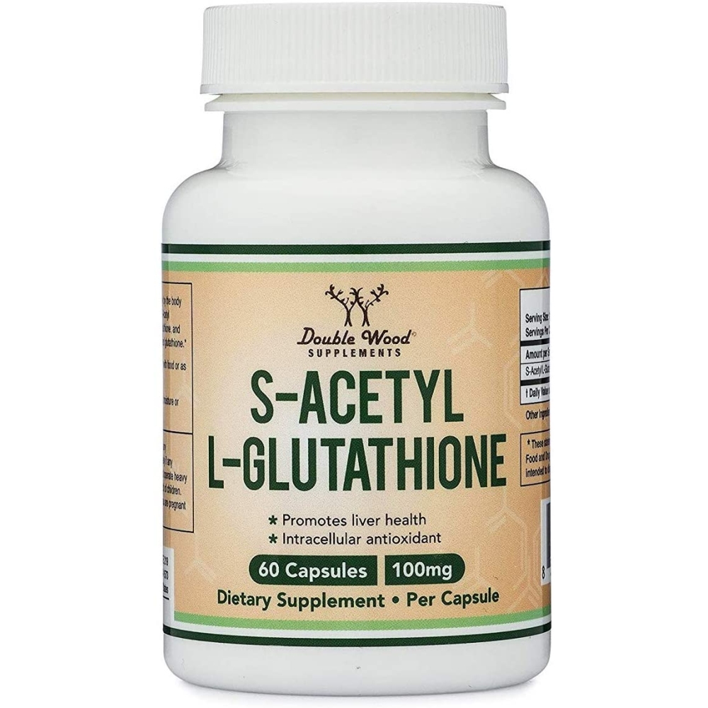 С-Ацетил Л-Глутатион 100 mg x 60 капсули Double Wood