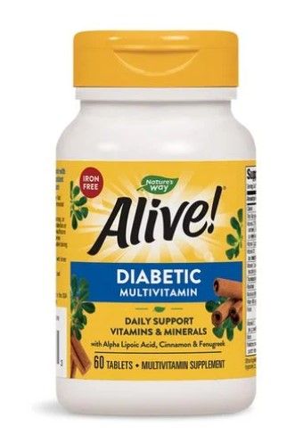 Nature's Way Alive Алайв Мултивитамини за диабетици 60 таблетки