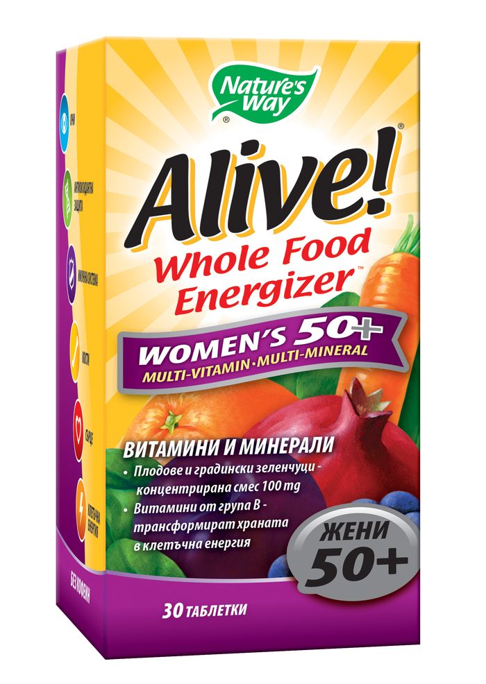 Nature's Way Alive Women's 50+ Алайв мултивитамини за жени 50+ 30 таблетки
