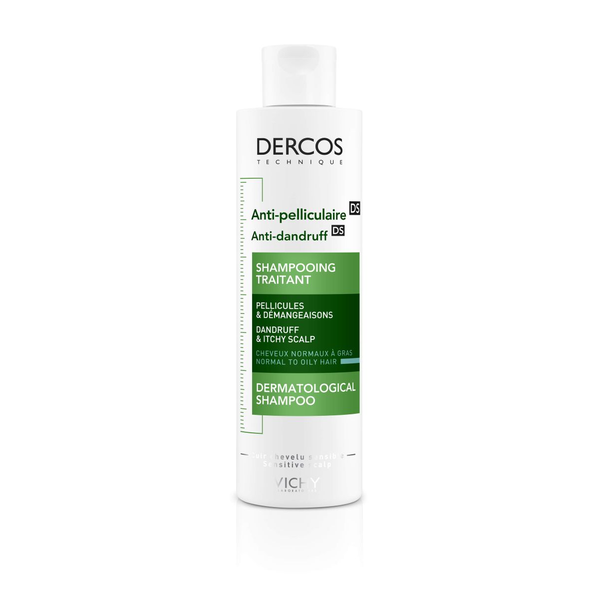 VICHY DERCOS ANTI-DANDRUFF шaмпoaн против пърхот, мазен скалп 200ml