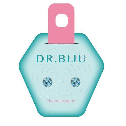 Dr.Biju Хипоалергенни обеци Xirius Aquamarine 5.3 мм,