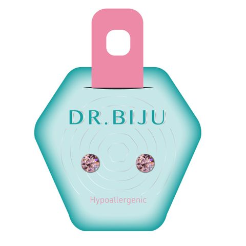 Dr.Biju Хипоалергенни обеци Xirius Light Rose 5.3 мм,