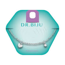 Dr. Biju Heart White Bronze Хипоалергенна гривна