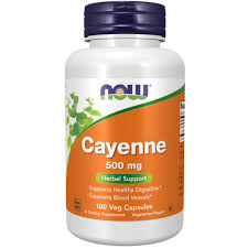 Cayenne (Лют Червен Пипер) - 500 мг - 100 Капсули 4625
