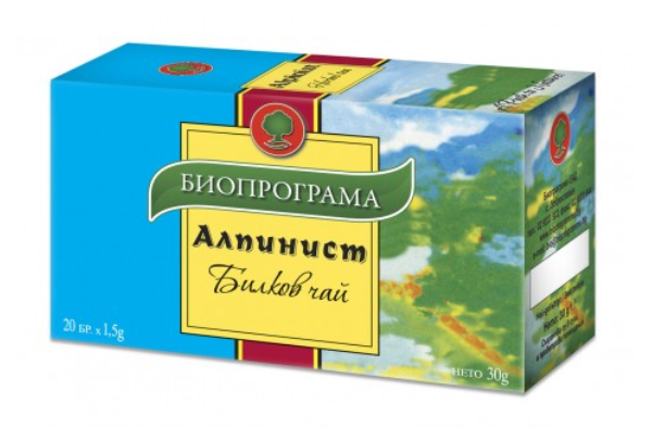 Билков чай Алпинист филтър 20 броя Биопрограма