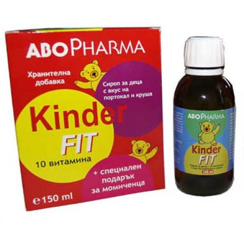 AboPharma Kinder Fit Течни мултивитамини за деца с играчка 150 мл Киндерфит