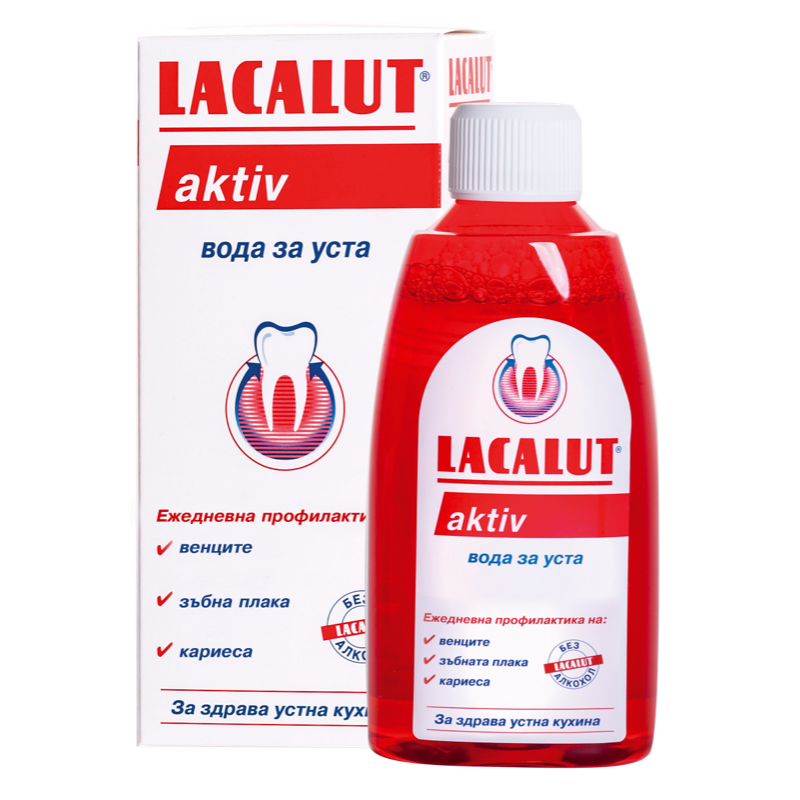 Lacalut Aktiv вода за уста 300 мл.