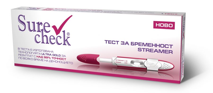 Тест за бременност SureCheck Streamer писалка