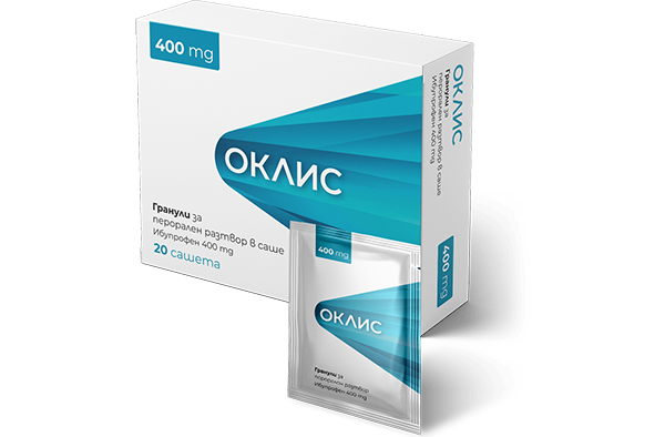 Оклис 400 mg x 20 сашета при болка Bestamed