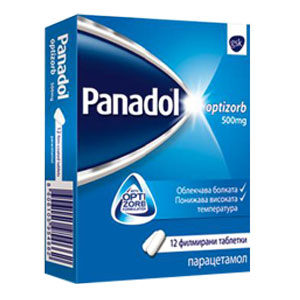 Панадол Panadol Optizorb при болка и висока температура 500 мг х12 таблетки GlaxoSmithKline