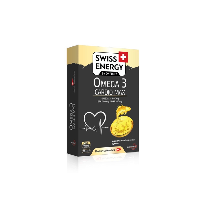 SWISS ENERGY Омега-3 Кардио Макс Х 30, капсули