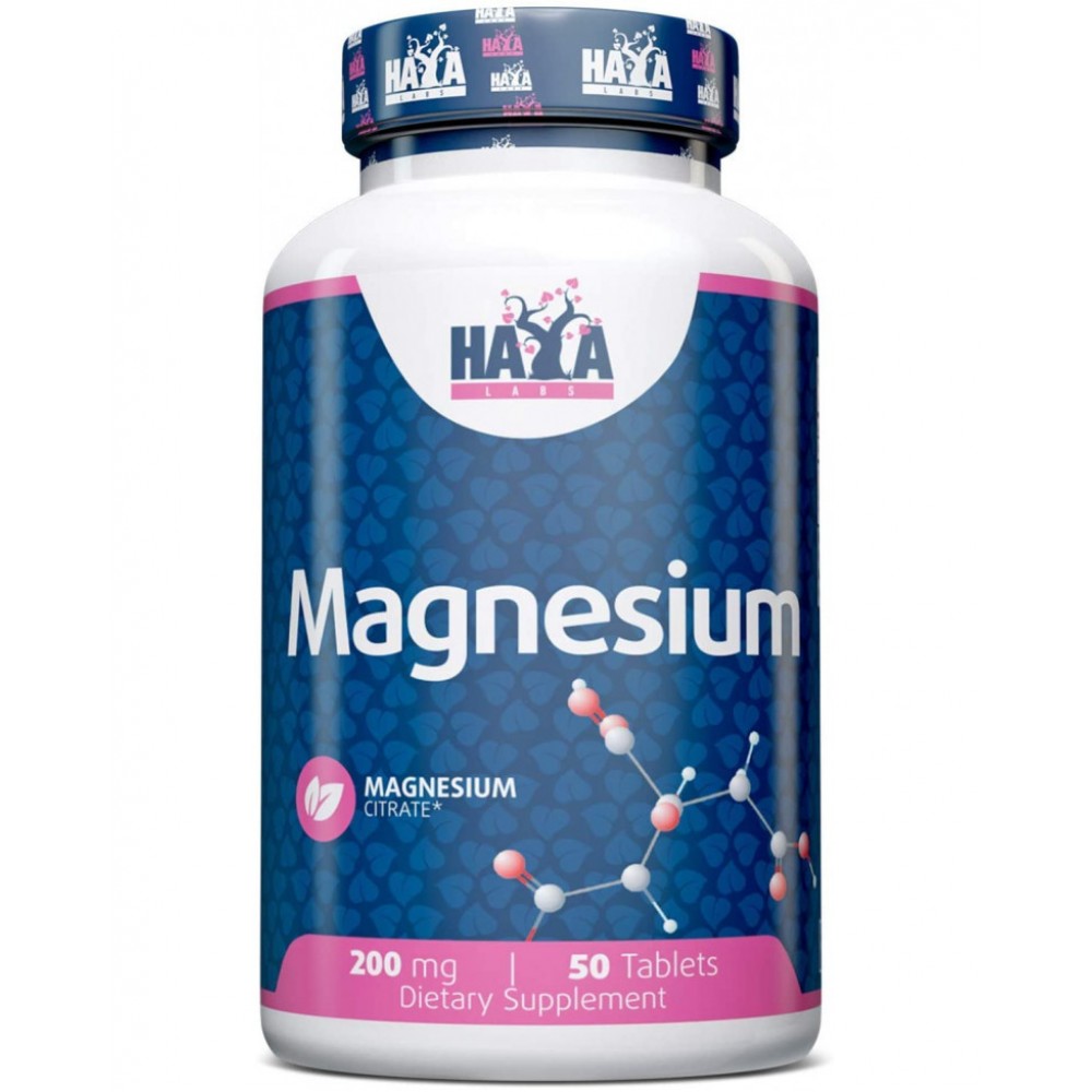 Магнезиев Цитрат, Magnesium Citrate 200 мг х 100 таблетки Хая Лабс