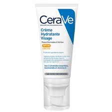 CeraVe Хидратиращ слънцезащитен крем за лице за нормална и суха кожа SPF50 х52 мл