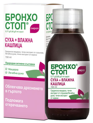 Бронхостоп, Bronchostop сироп за кашлица 150 мл