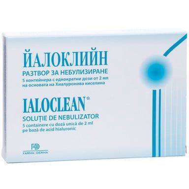 Йалоклийн,Ialoclean разтвор за небулизиране 2 мл х 5 дози
