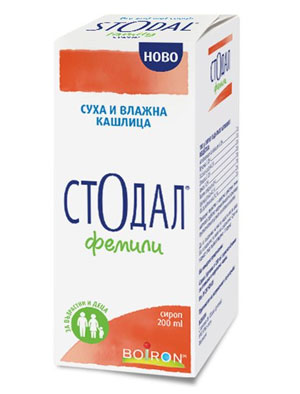 Boiron Стодал Фемили сироп без захар за кашлица от различен произход 200 мл