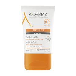 A-DERMA Слънцезащитен невидим флуид SPF50+ Protect Pocket
